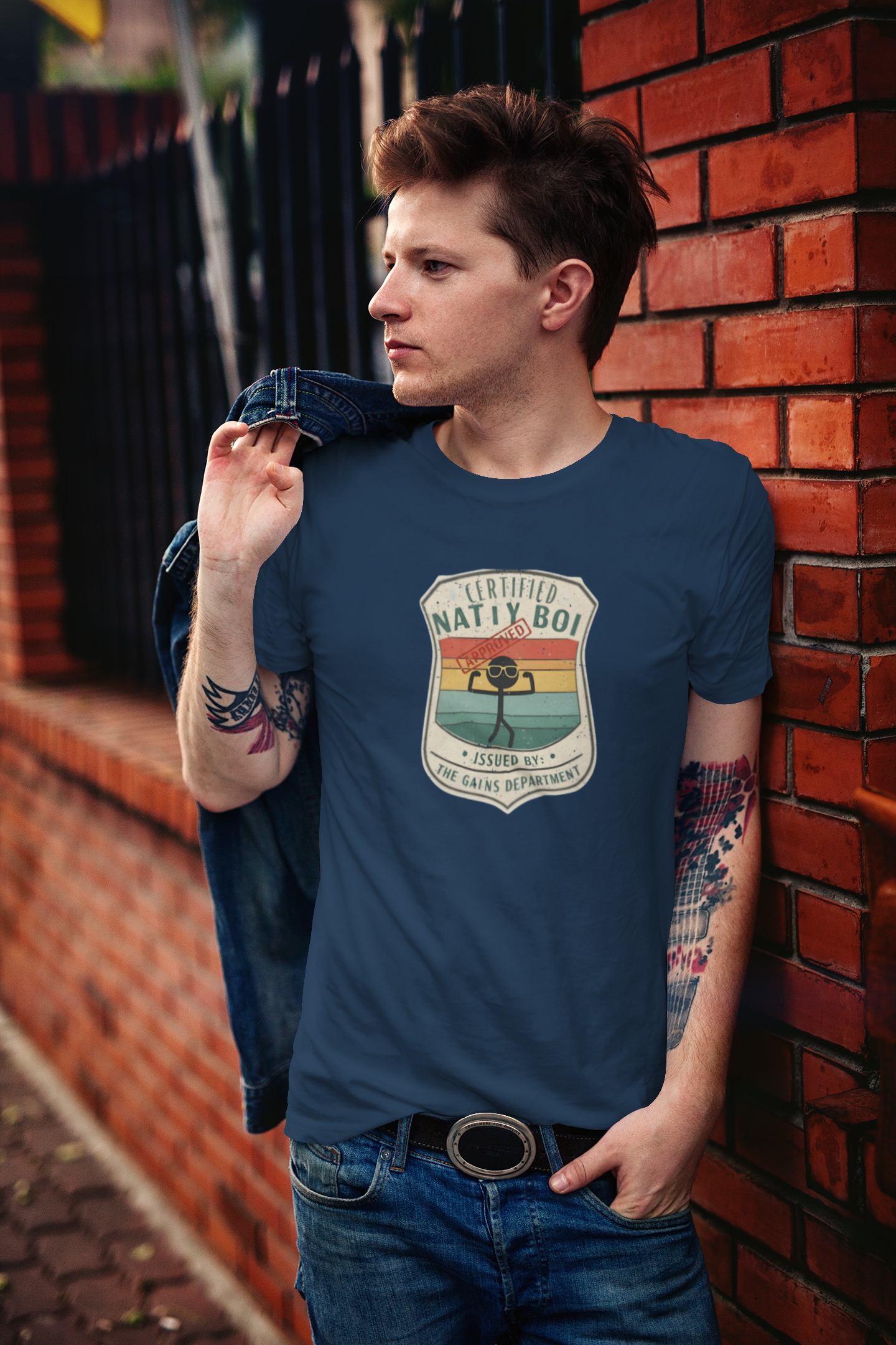 Certified Nati Boi Unisex Tee - Fun Vintage Design