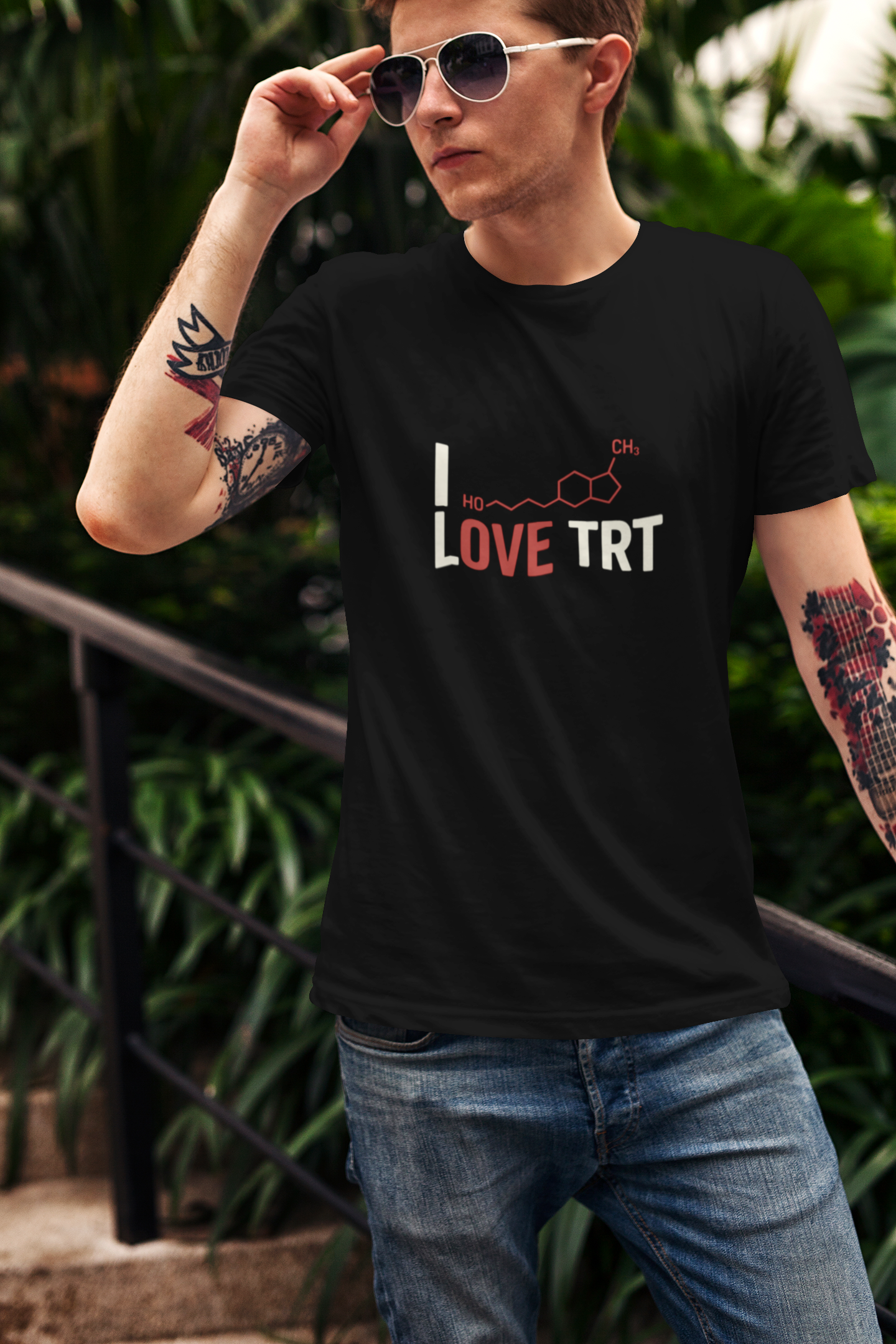 I Love TRT Unisex Heavy Cotton T-Shirt | Bodybuilding & Science Gift