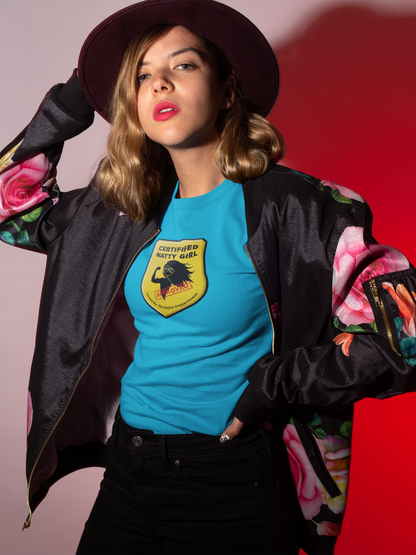Certified Natty Girl Funny T-Shirt | Unisex Fitness & Gym Gift