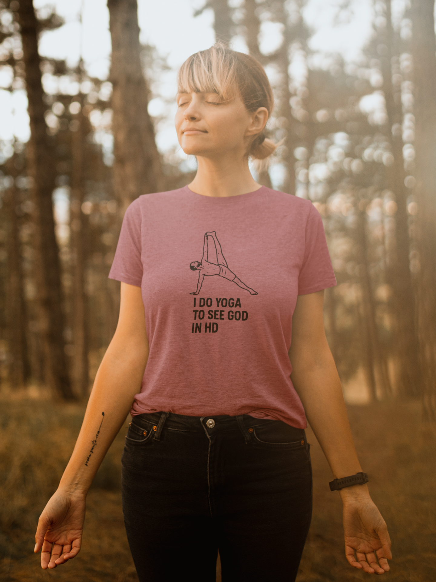 Yoga Humor T-Shirt Funny Yoga Graphic Tee