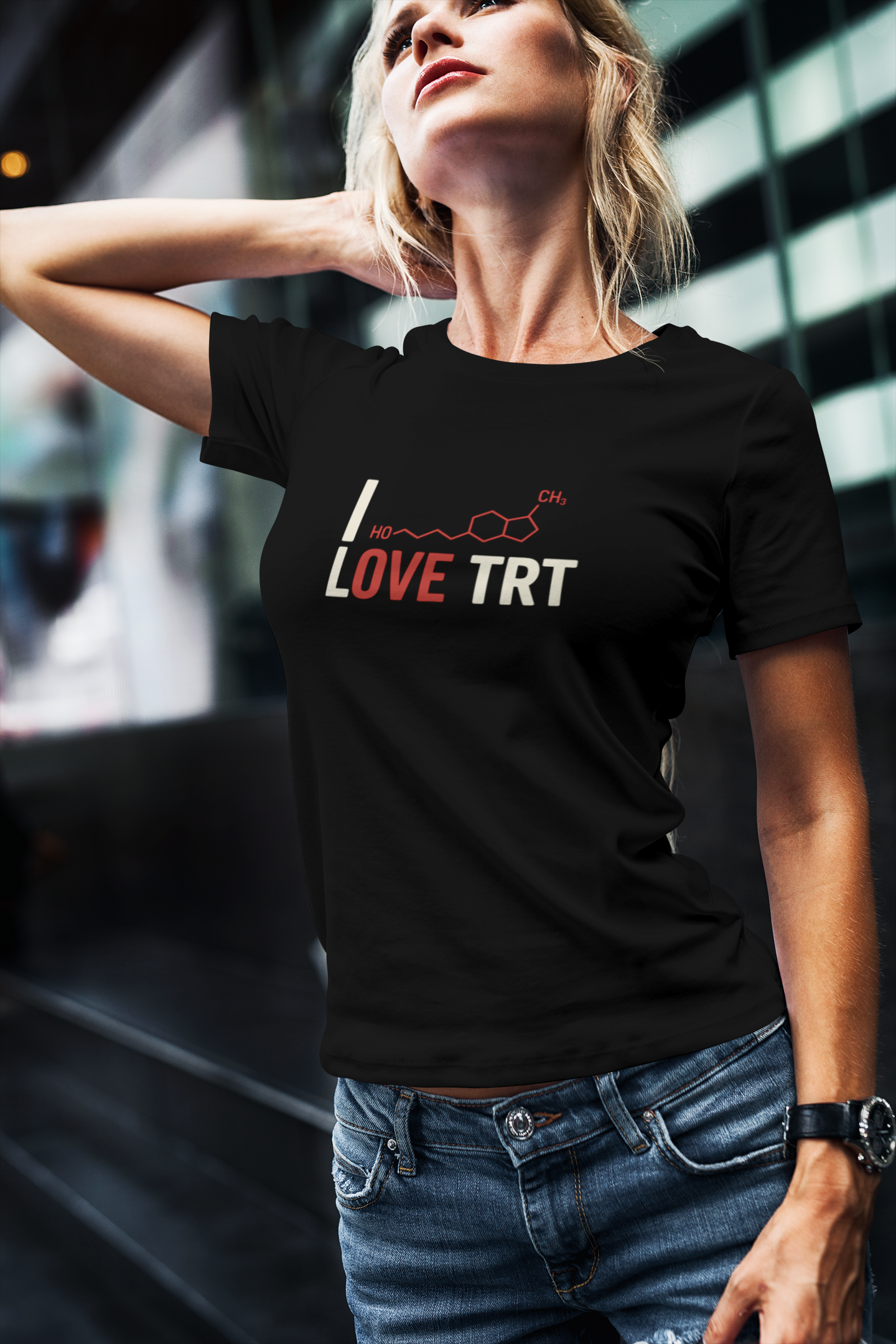 I Love TRT Unisex Heavy Cotton T-Shirt | Bodybuilding & Science Gift
