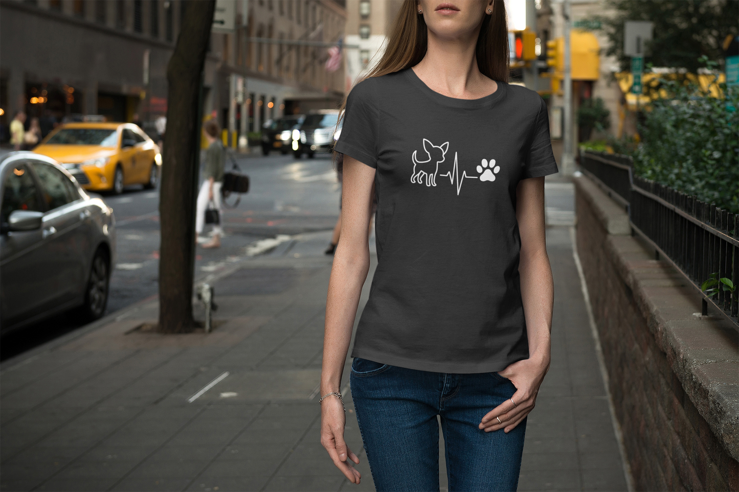 Chihuahua Heartbeat T-Shirt | Funny Dog Lover Gift & Pet Owner Tee