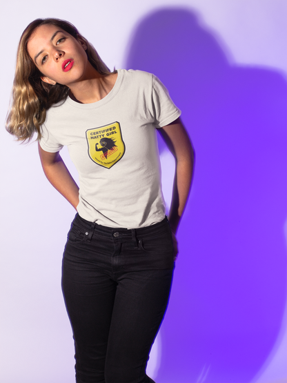 Certified Natty Girl Funny T-Shirt | Unisex Fitness & Gym Gift