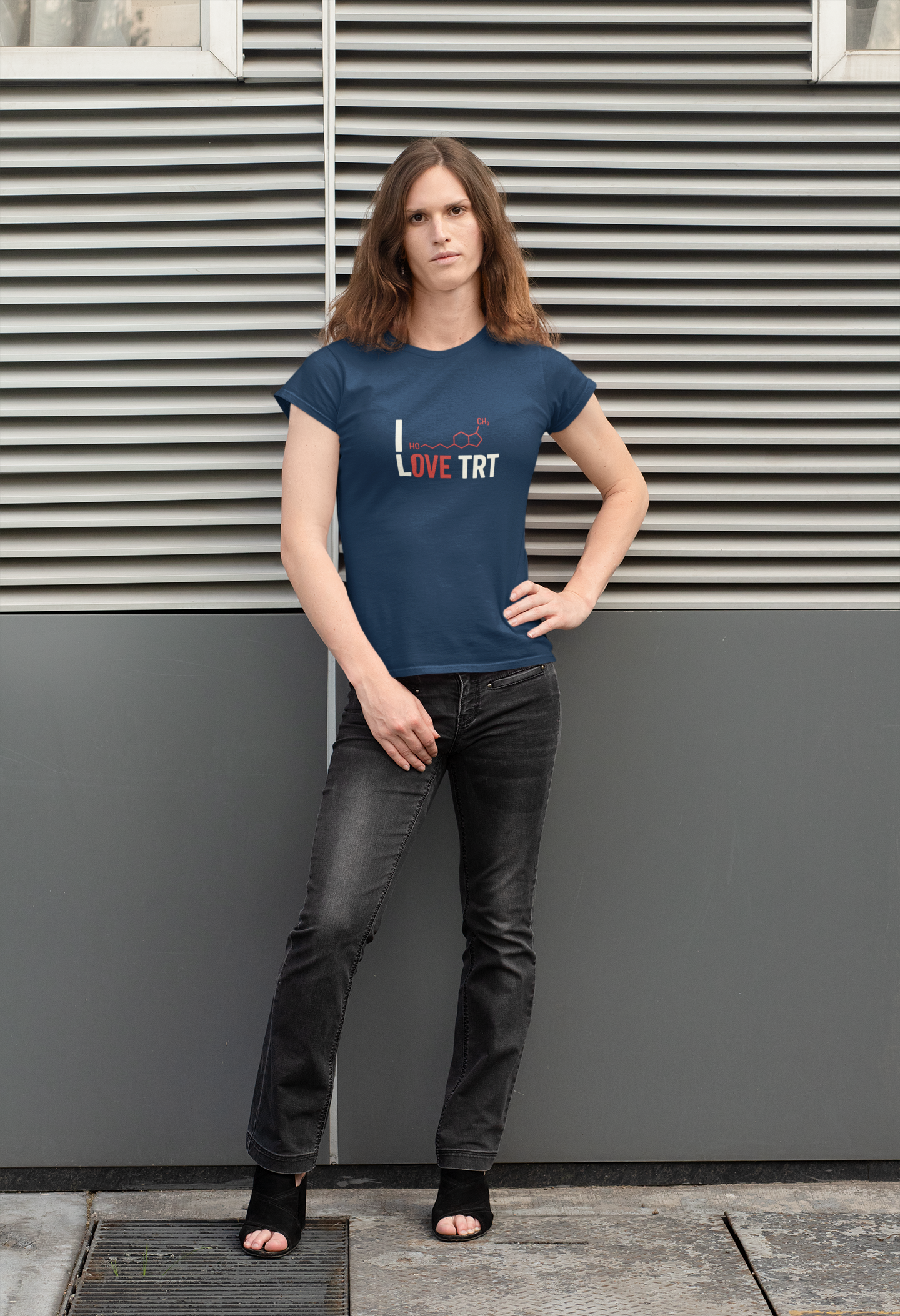 I Love TRT Unisex Heavy Cotton T-Shirt | Bodybuilding & Science Gift