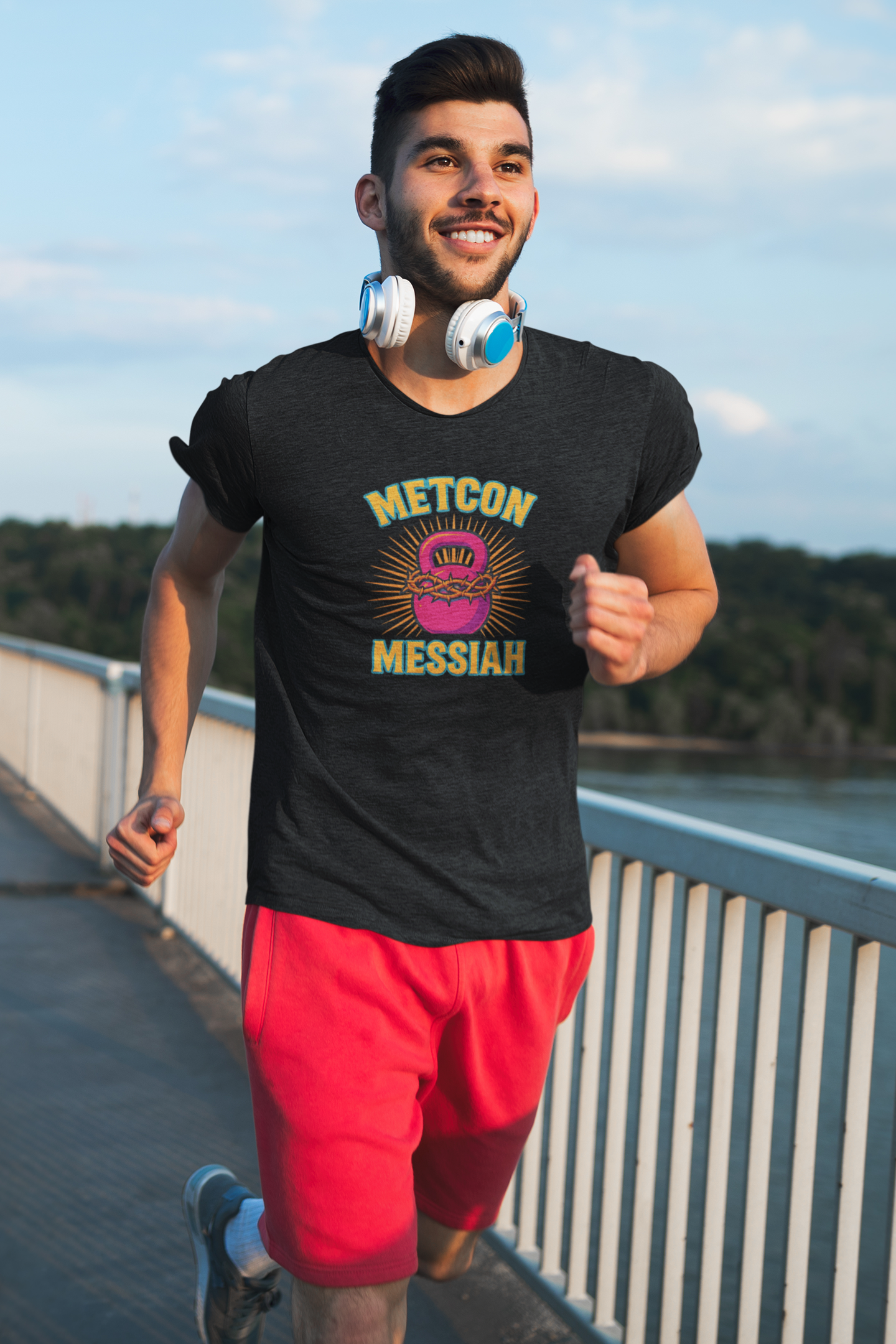 CrossFit Metcon Messiah T-Shirt | Funny Workout Tee, Unisex Fitness Gift for Lifters