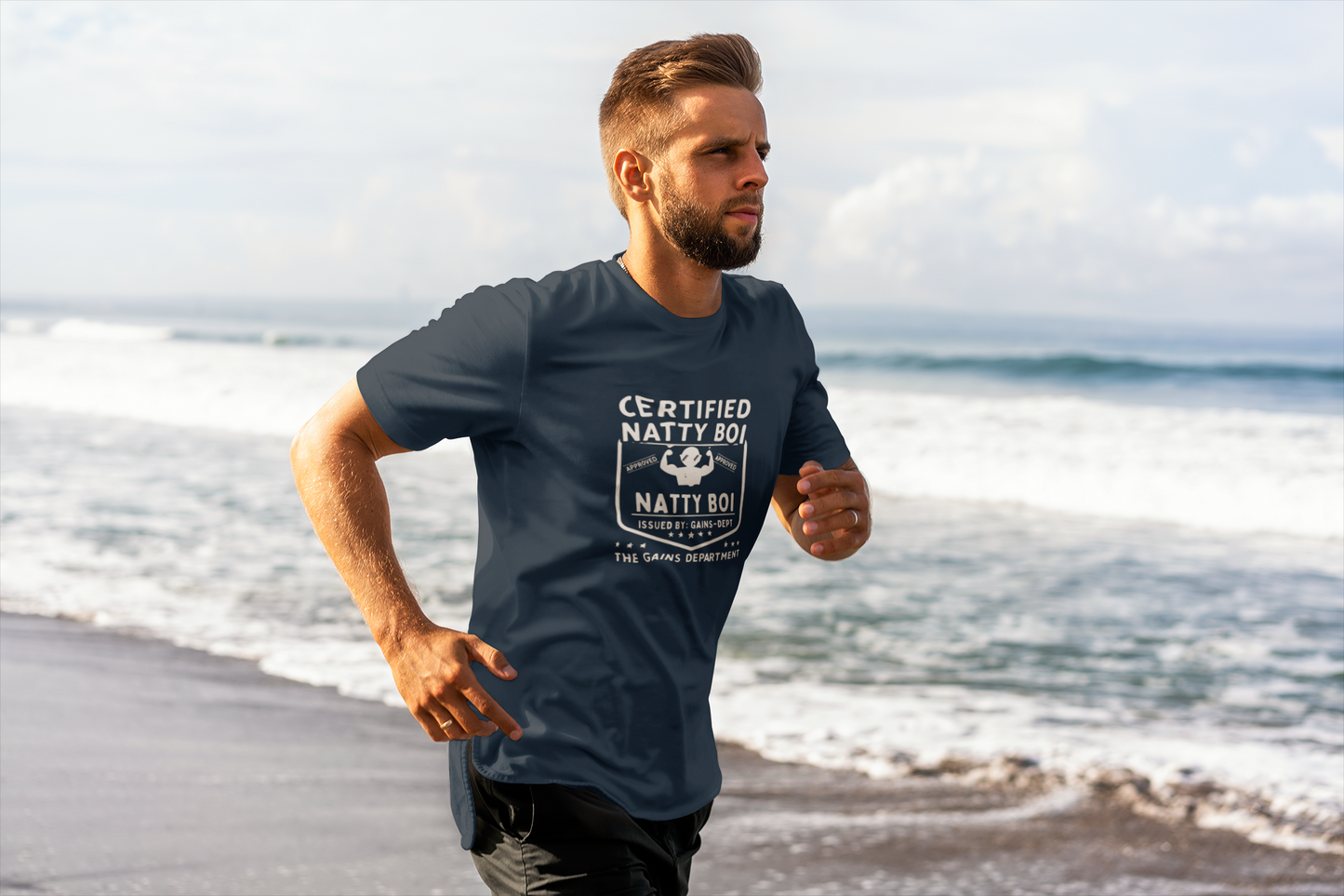 Certified Natty Boi Funny T-Shirt | Unisex Fitness & Gym Gift