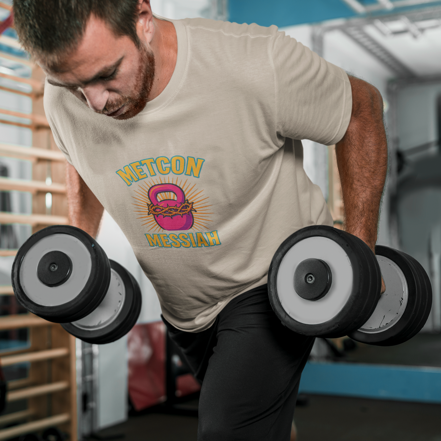 CrossFit Metcon Messiah T-Shirt | Funny Workout Tee, Unisex Fitness Gift for Lifters