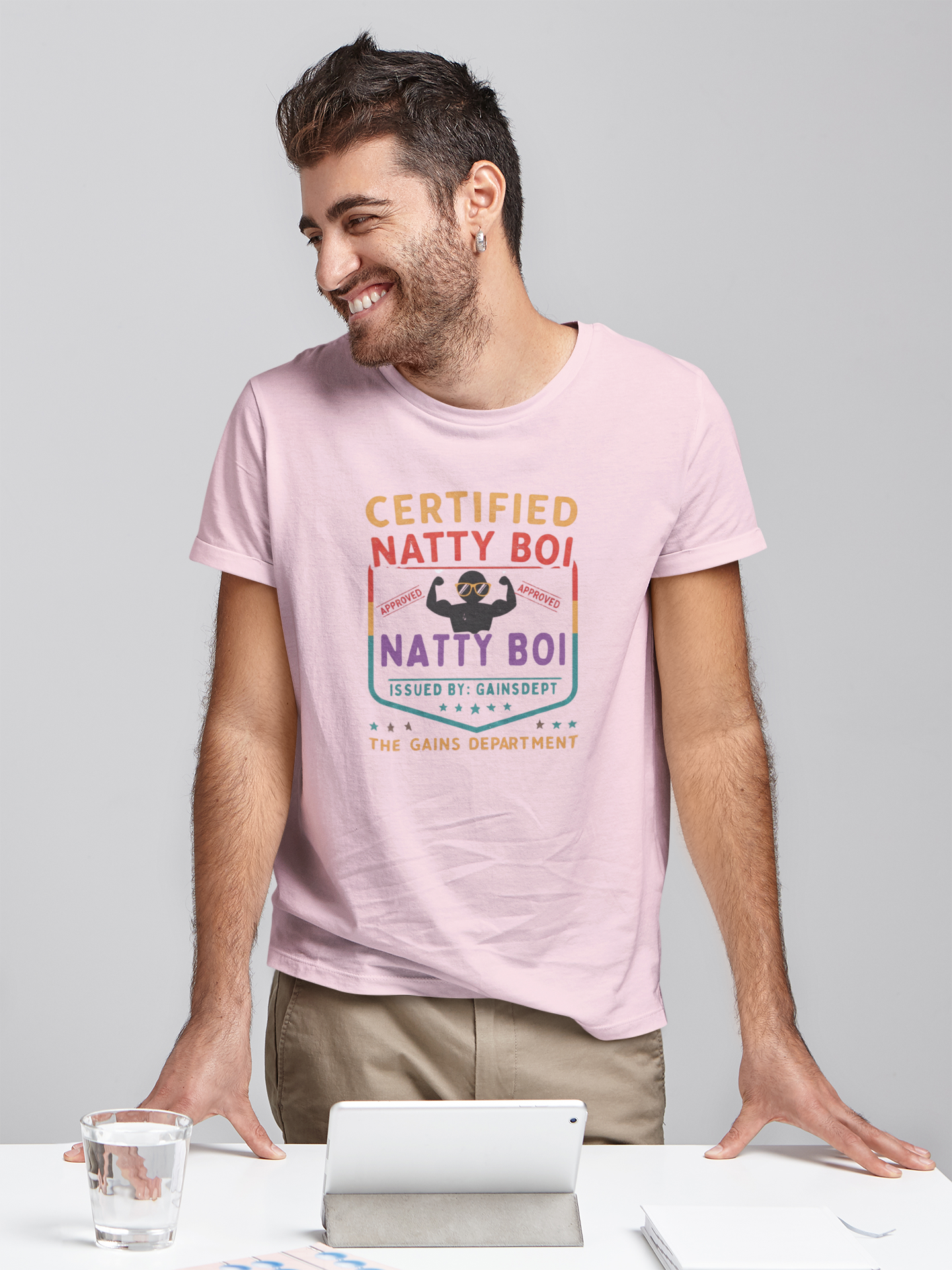Certified Natty Boi Funny Tee - Unisex Jersey Short Sleeve Shirt