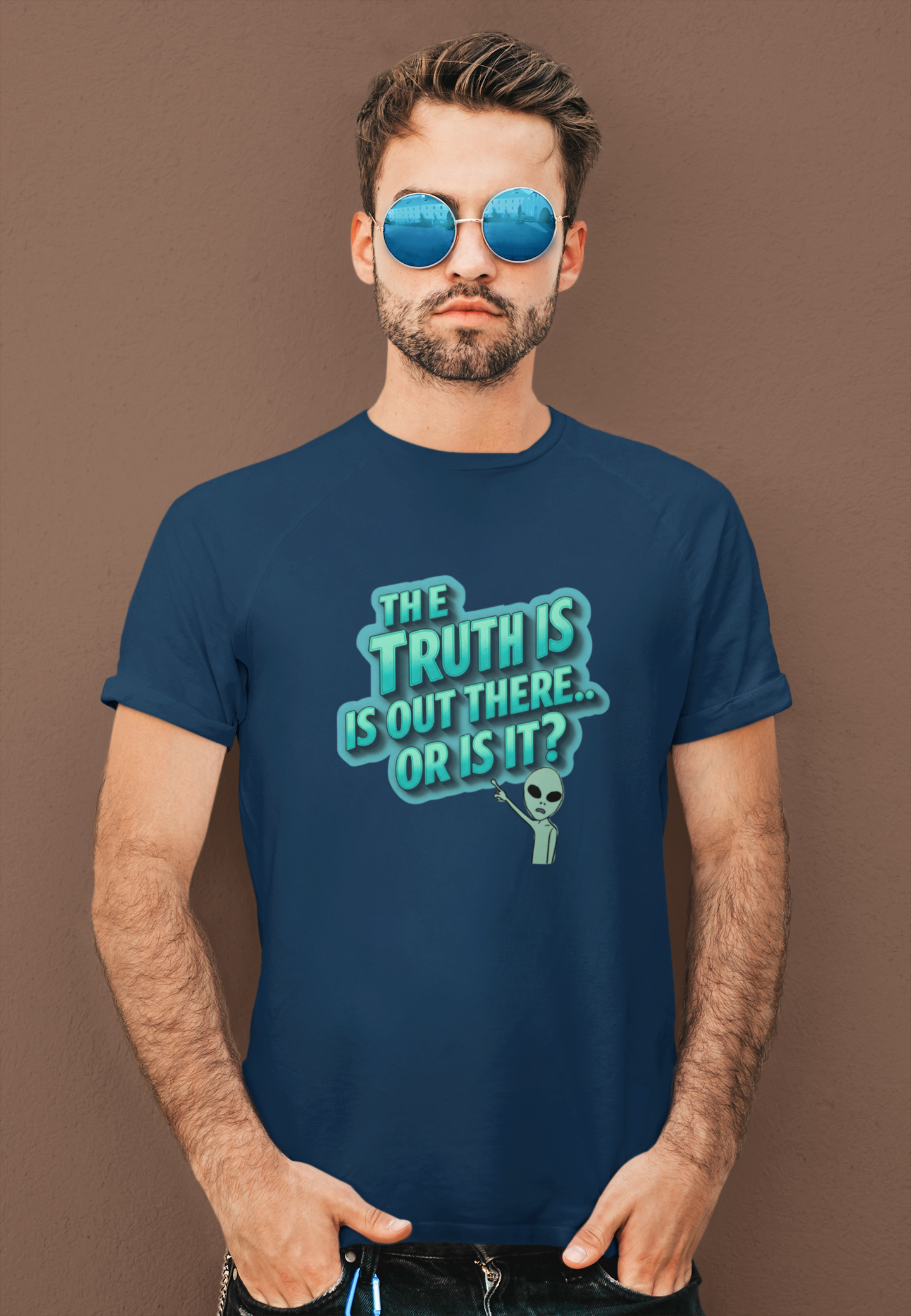 Funny Alien Tee - 'The Truth is Out There' Unisex Jersey Shirt
