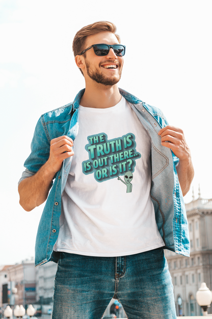 Funny Alien T-Shirt | "The Truth Is Out There" Unisex Sci-Fi Tee
