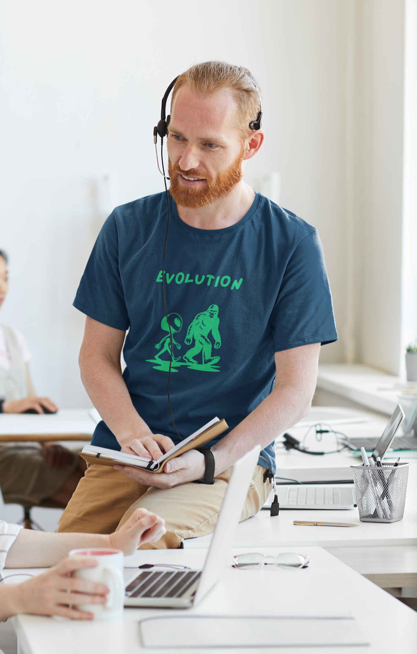 Funny Alien Evolution T-Shirt | Conspiracy Theory Graphic Tee, Unisex Sci-Fi Lover Gift