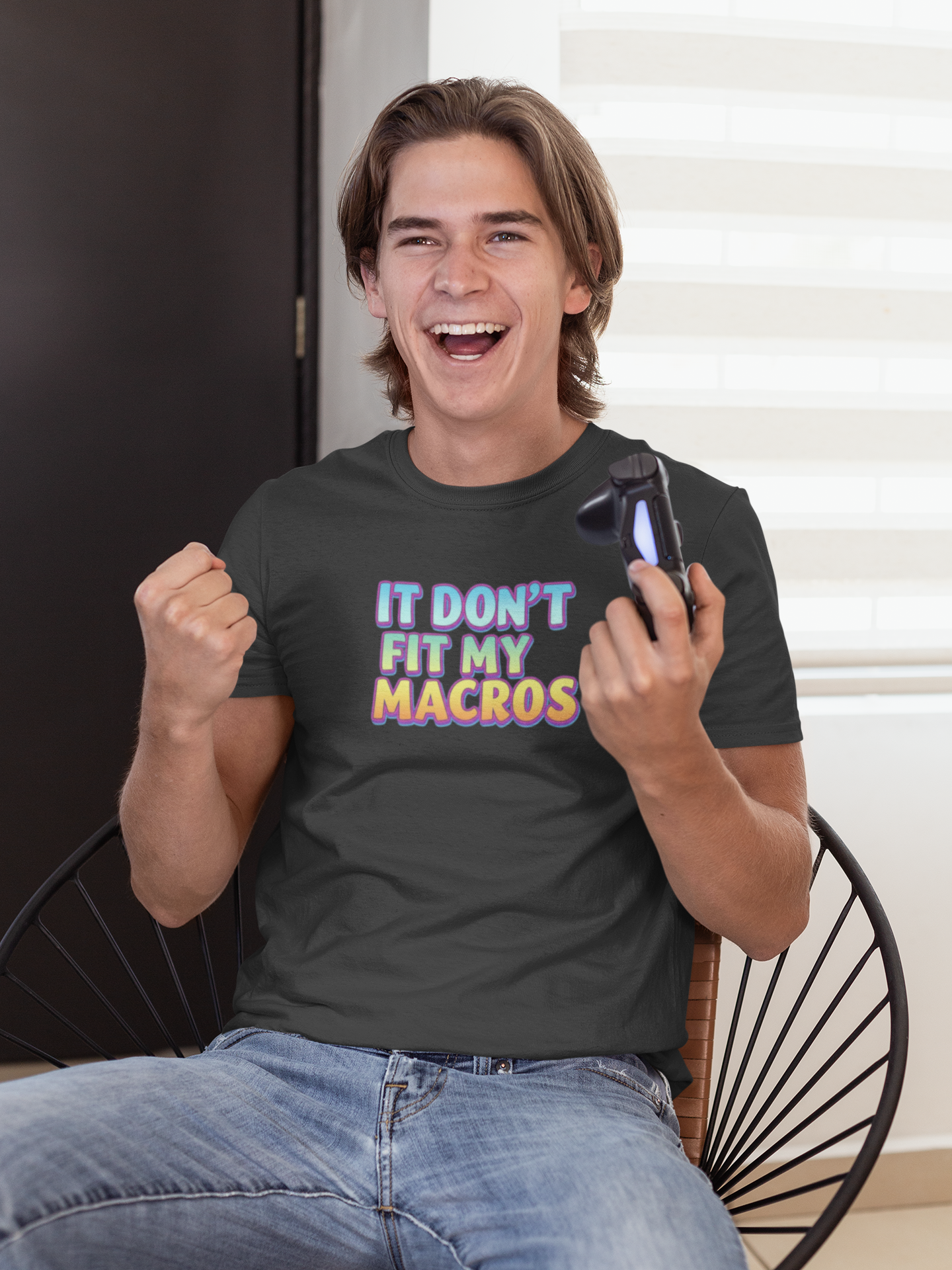 Funny Macro T-Shirt | Lightweight Unisex Tee for Fitness & Food Lovers