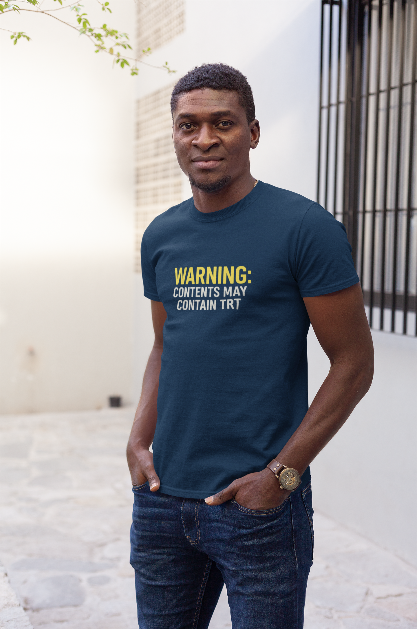 Warning Tee: Funny Graphic Unisex Heavy Cotton Statement Top