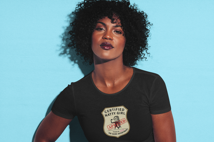 Certified Natty Girl Retro T-Shirt | Funny Unisex Fitness & Gym Gift