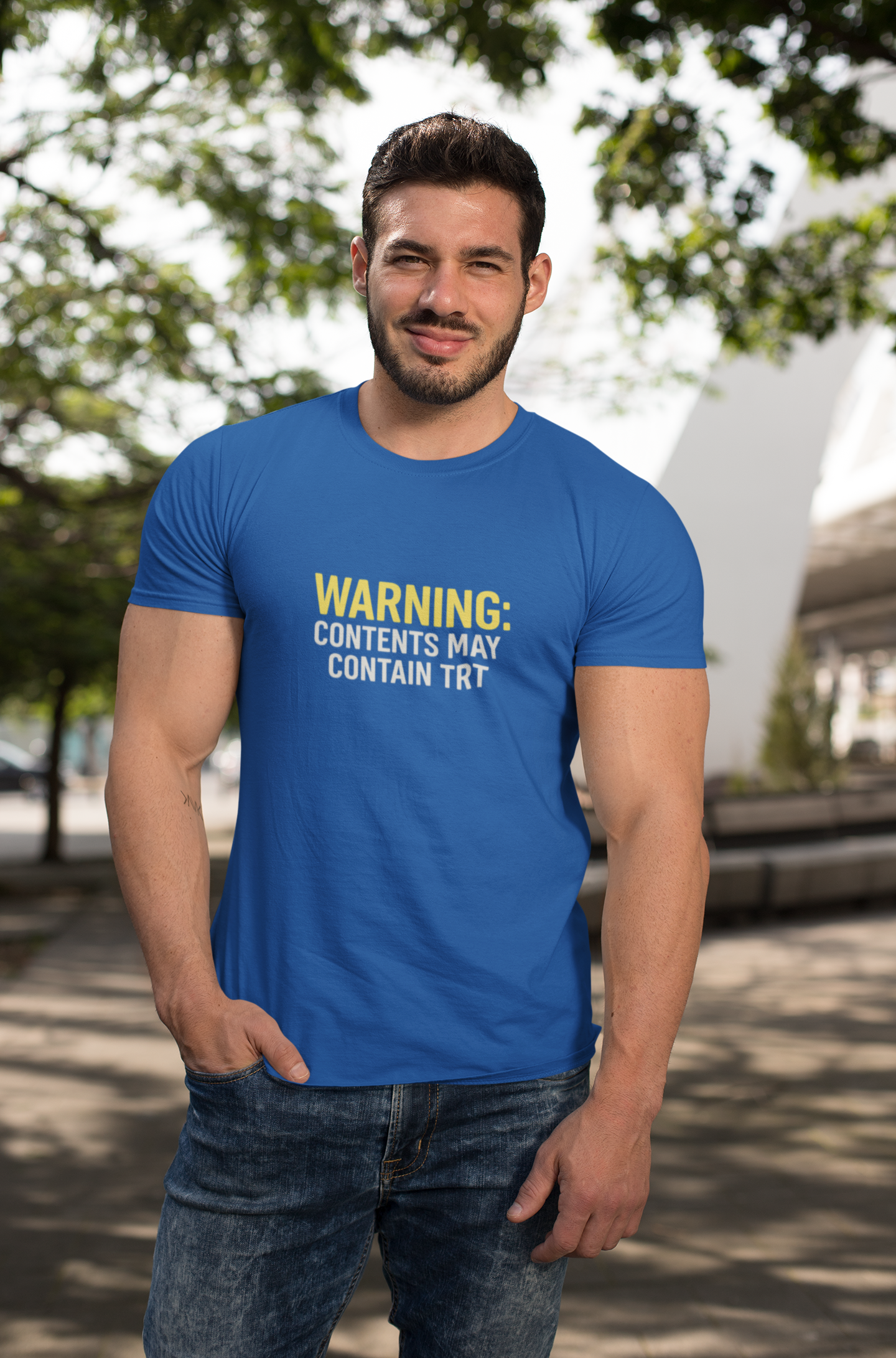 Warning Tee: Funny Graphic Unisex Heavy Cotton Statement Top