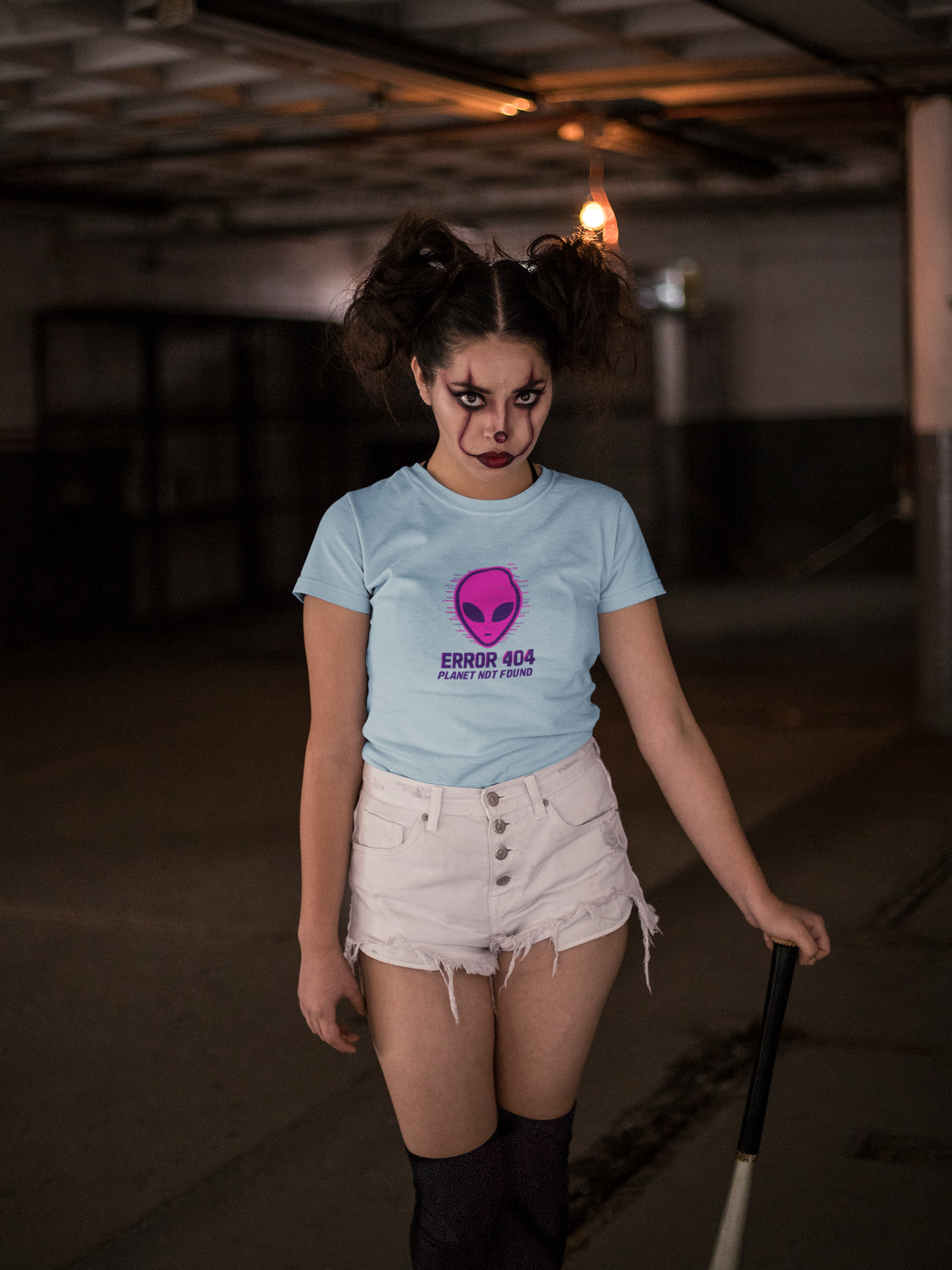 Alien Error 404 T-Shirt | Funny UFO Shirt | Retro Geek Tee | Unisex Sci-Fi Gift | Humorous Casual Apparel