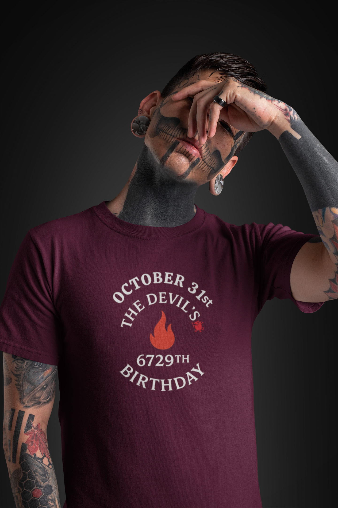 Funny Devil's Birthday Tee: Halloween October 31st Unisex Shirt