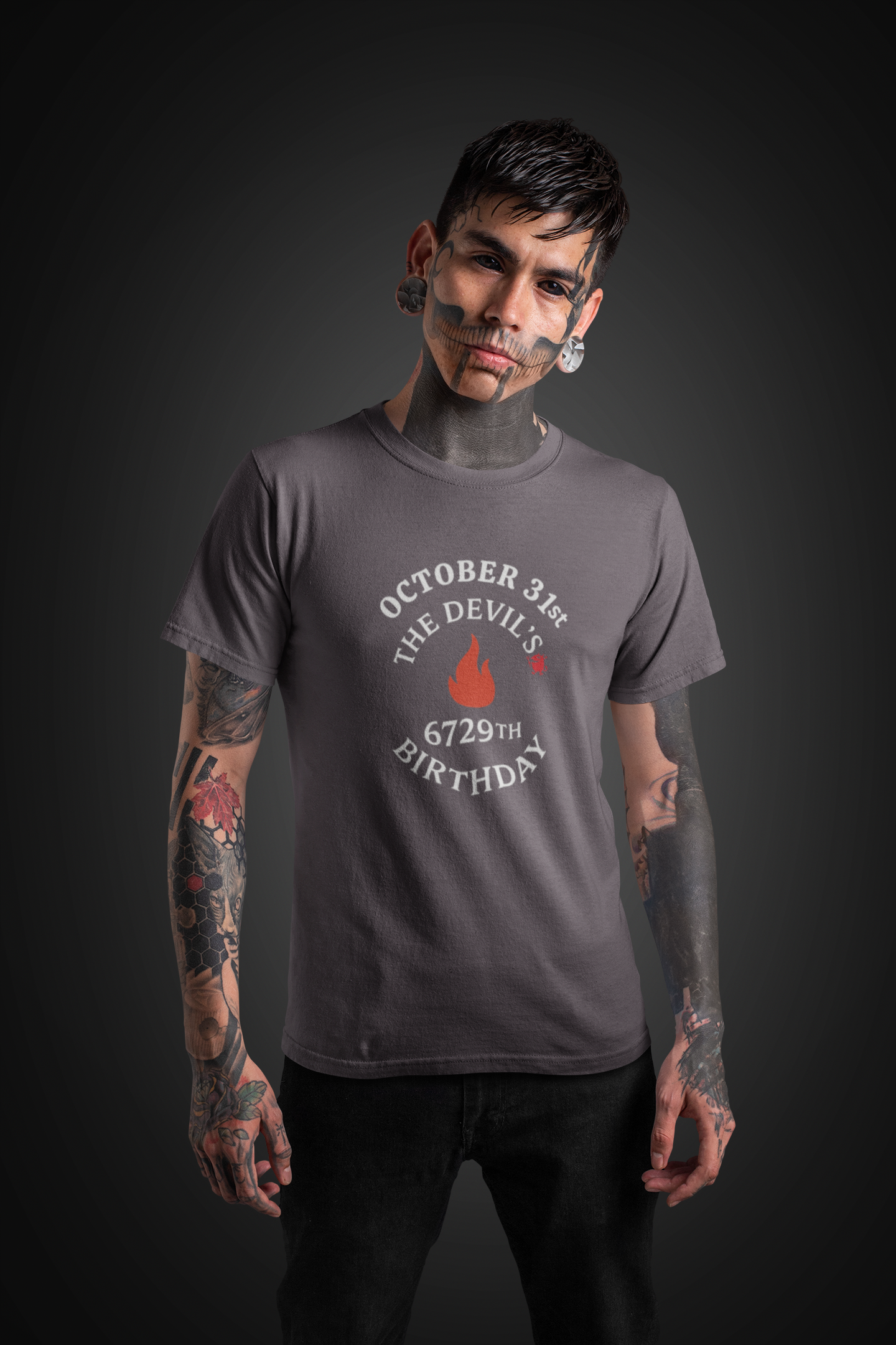Funny Devil's Birthday Tee: Halloween October 31st Unisex Shirt