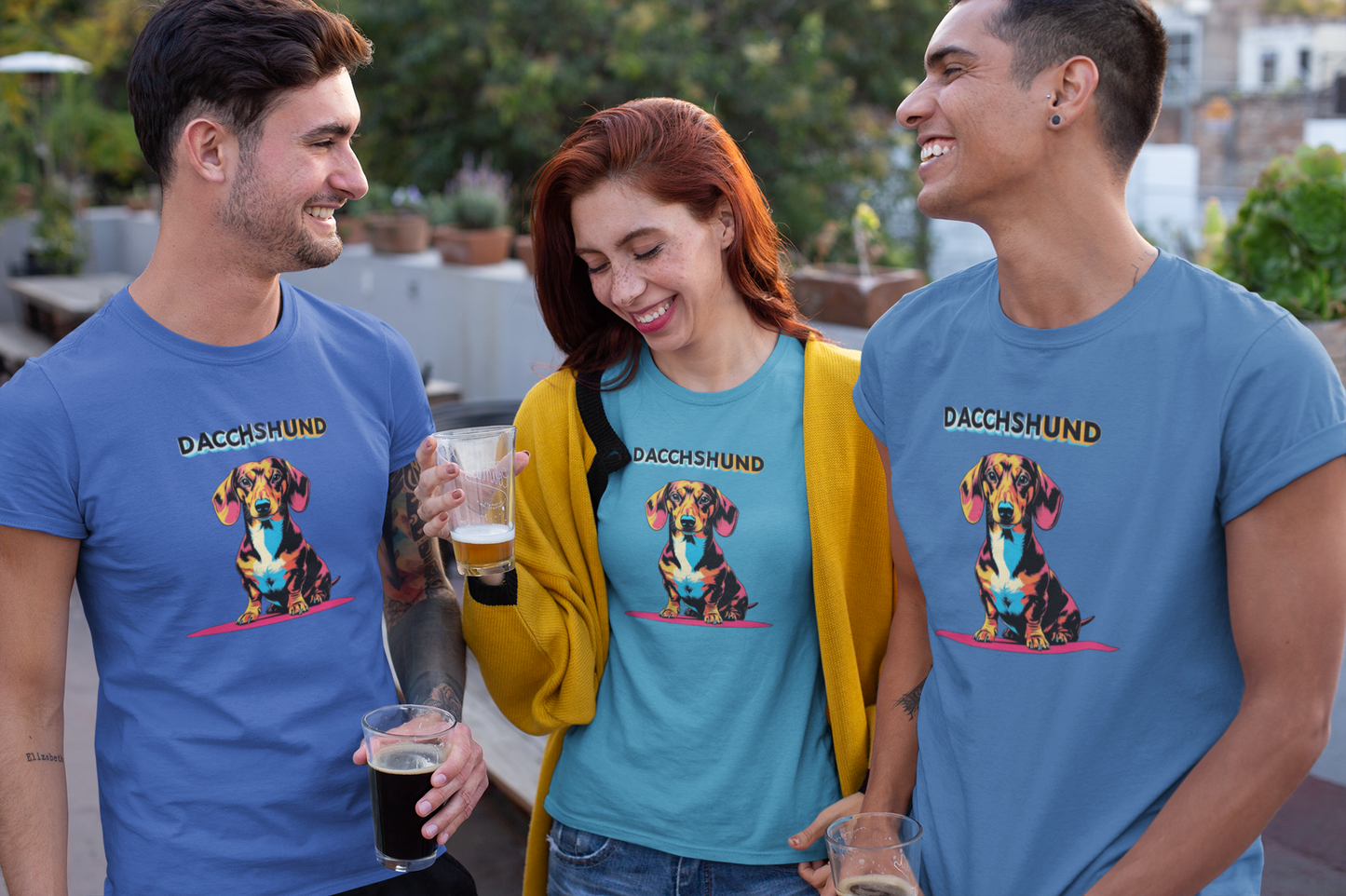 Colorful Dachshund T-Shirt | Unisex Dog Lover Gift & Pet Owner Tee