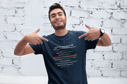 How to Stay Natty 101 Funny T-Shirt | Unisex Fitness & Gym Humor Tee