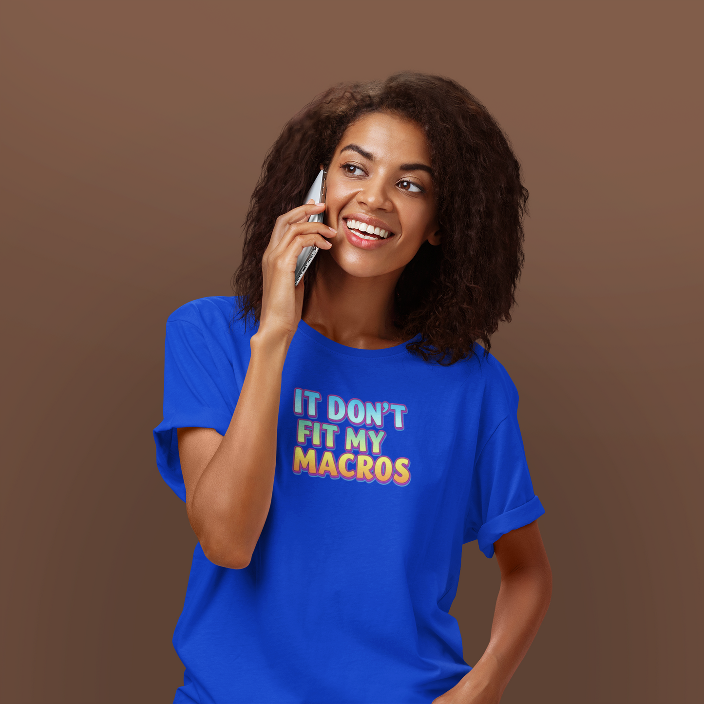 It Don't Fit My Macros T-Shirt | Funny Macro-Counting Gym Tee