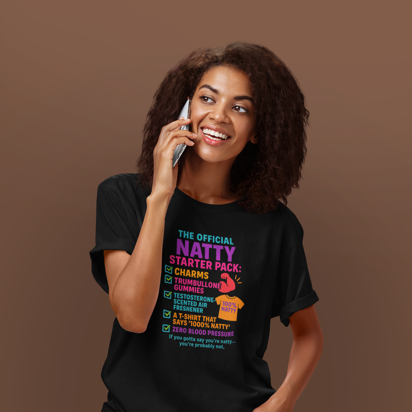 Official Natty Starter Pack Unisex Tee - 100% Natty Design for Fitness Enthusiasts