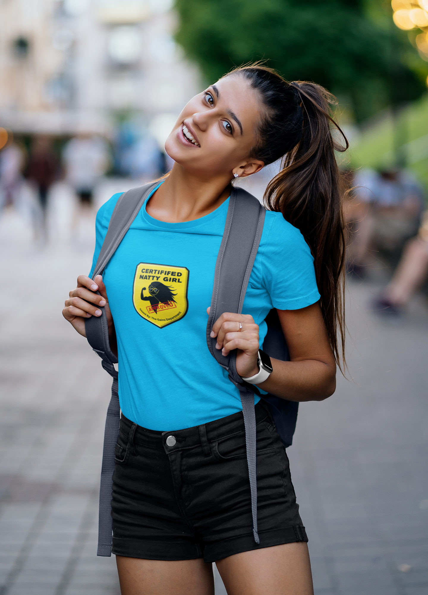 Certified Natty Girl Funny T-Shirt | Unisex Fitness & Gym Gift