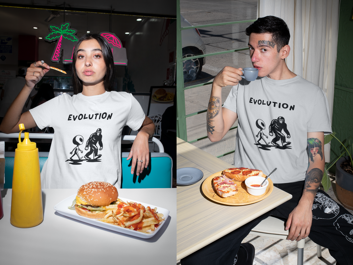 Funny Alien Evolution T-Shirt | Conspiracy Theory Graphic Tee, Unisex Sci-Fi Lover Gift