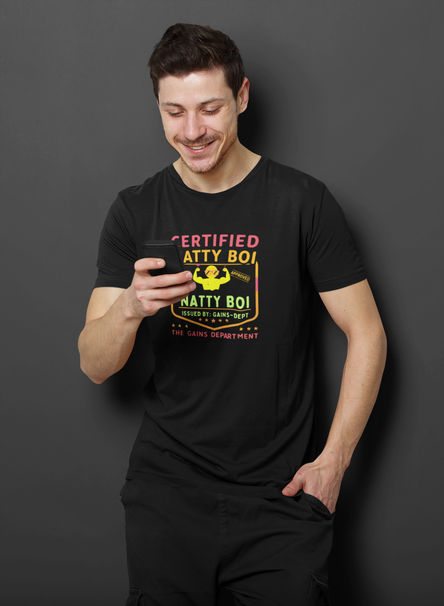 Funny Gym Certified Natty Boi Tee - Unisex Jersey Short Sleeve T-Shirt