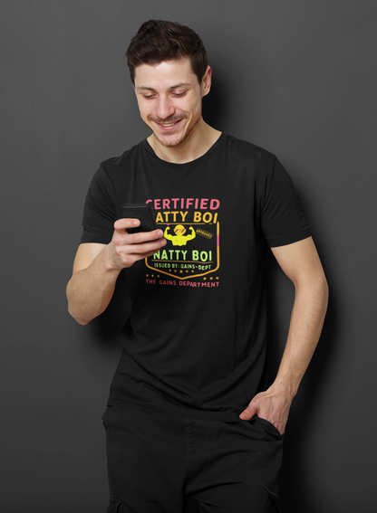Funny Gym Certified Natty Boi Tee - Unisex Jersey Short Sleeve T-Shirt