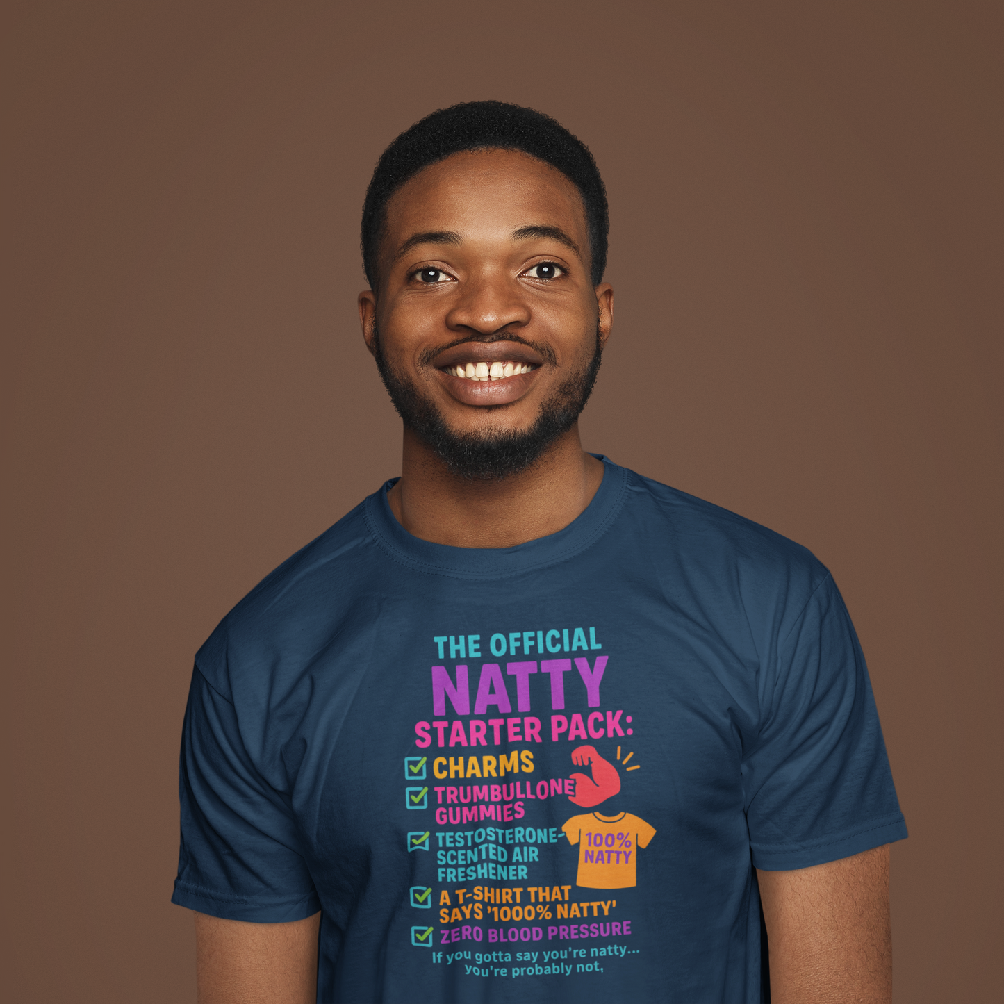 Official Natty Starter Pack Unisex Tee - 100% Natty Design for Fitness Enthusiasts