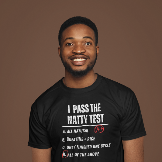 Distressed "I Pass the Natty Test" Funny Unisex T-Shirt | Fitness & Gym Gift
