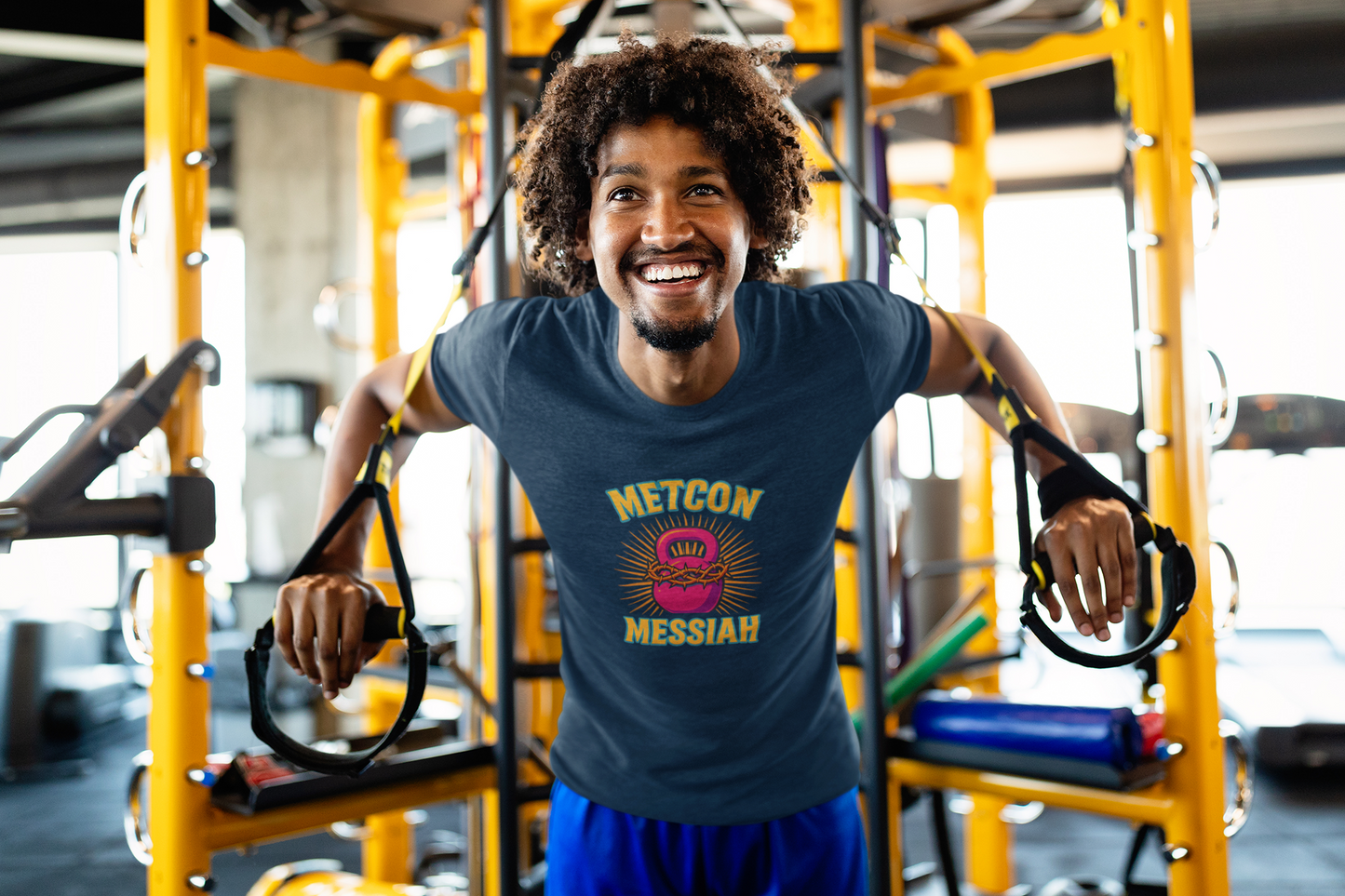 CrossFit Metcon Messiah T-Shirt | Funny Workout Tee, Unisex Fitness Gift for Lifters