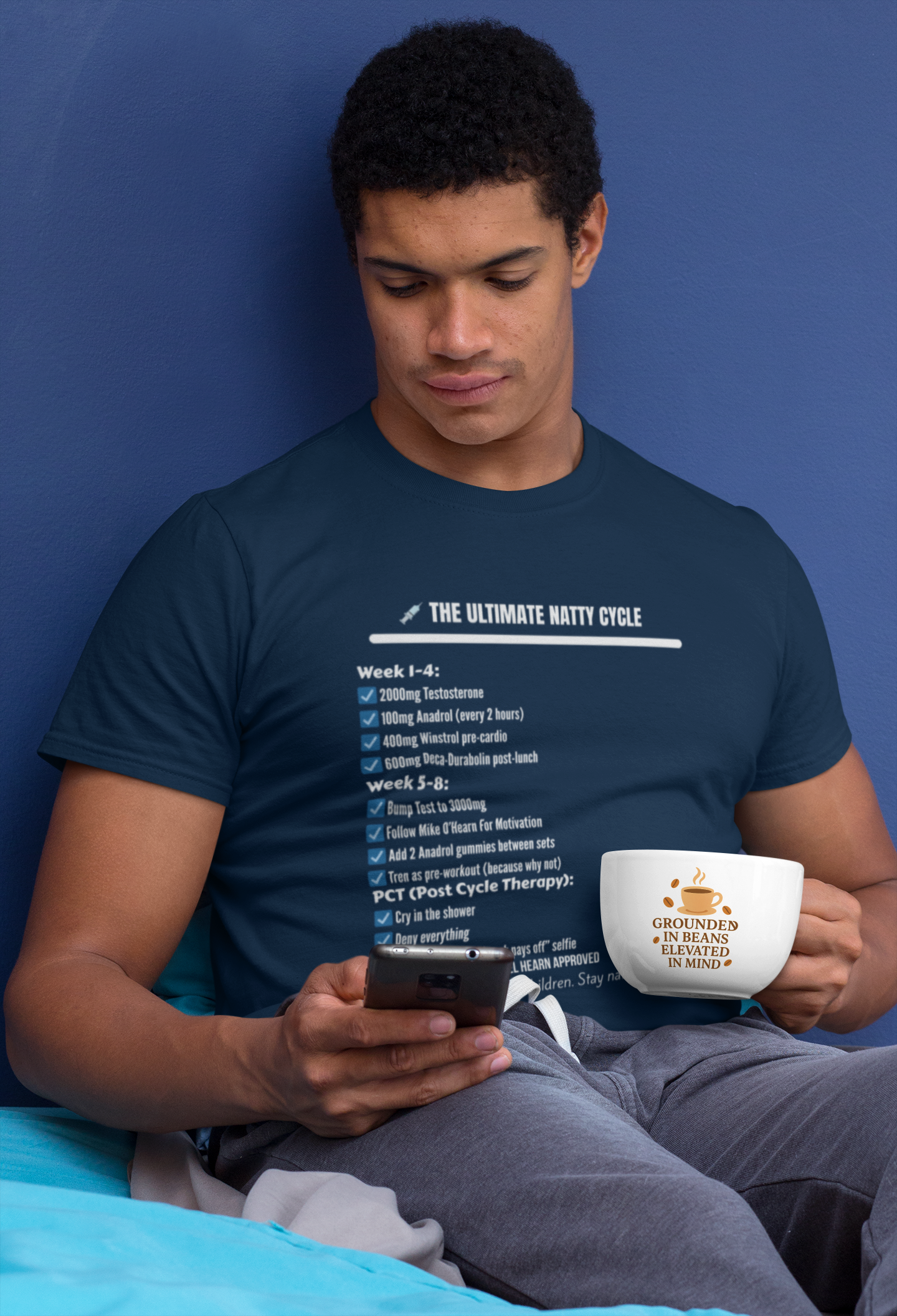 Funny "Natty Cycle" T-Shirt | Unisex Fitness & Gym Humor Tee