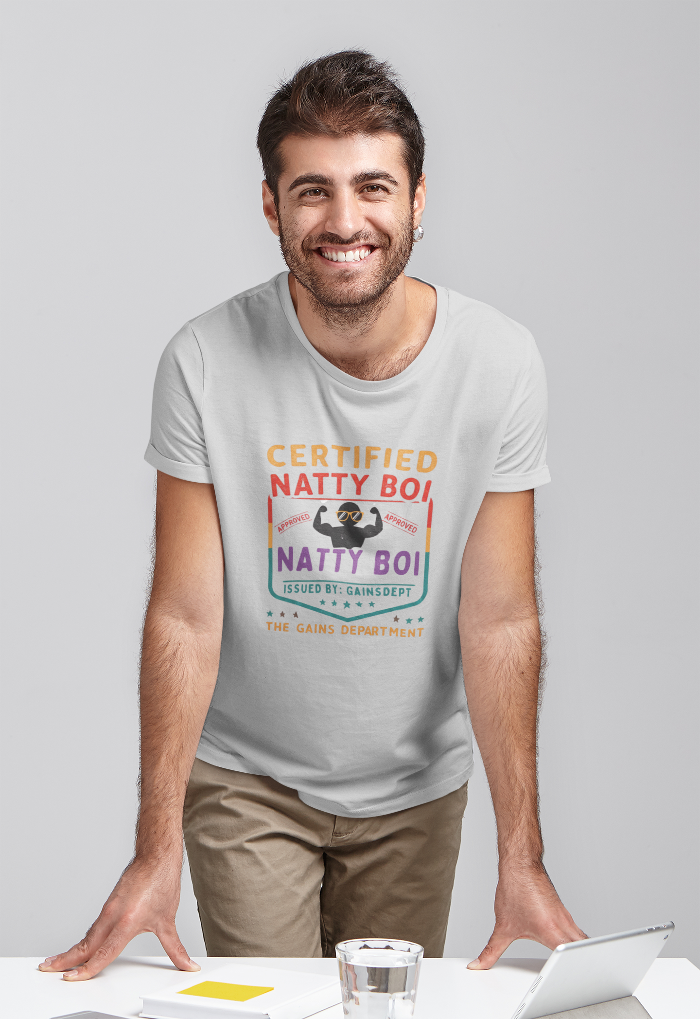 Certified Natty Boi Funny Tee - Unisex Jersey Short Sleeve Shirt