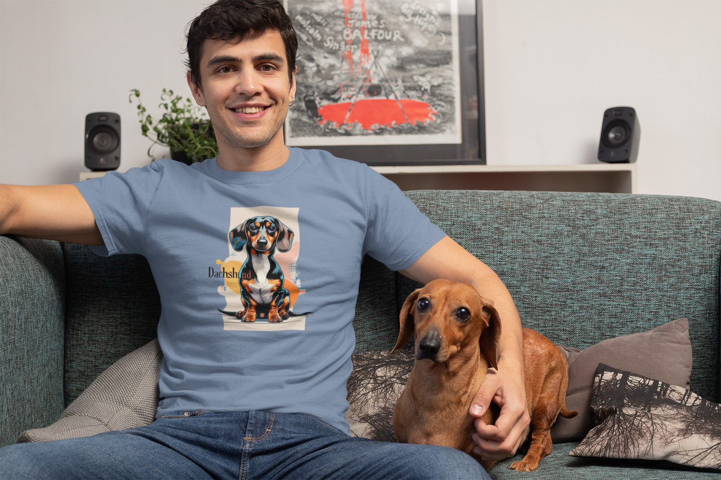 Dachshund Lover's Unisex T-Shirt | Cute Dog Graphic & Pet Owner Gift