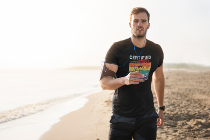 Certified Natty Boi White Font T-Shirt | Funny Fitness & Gym Gift