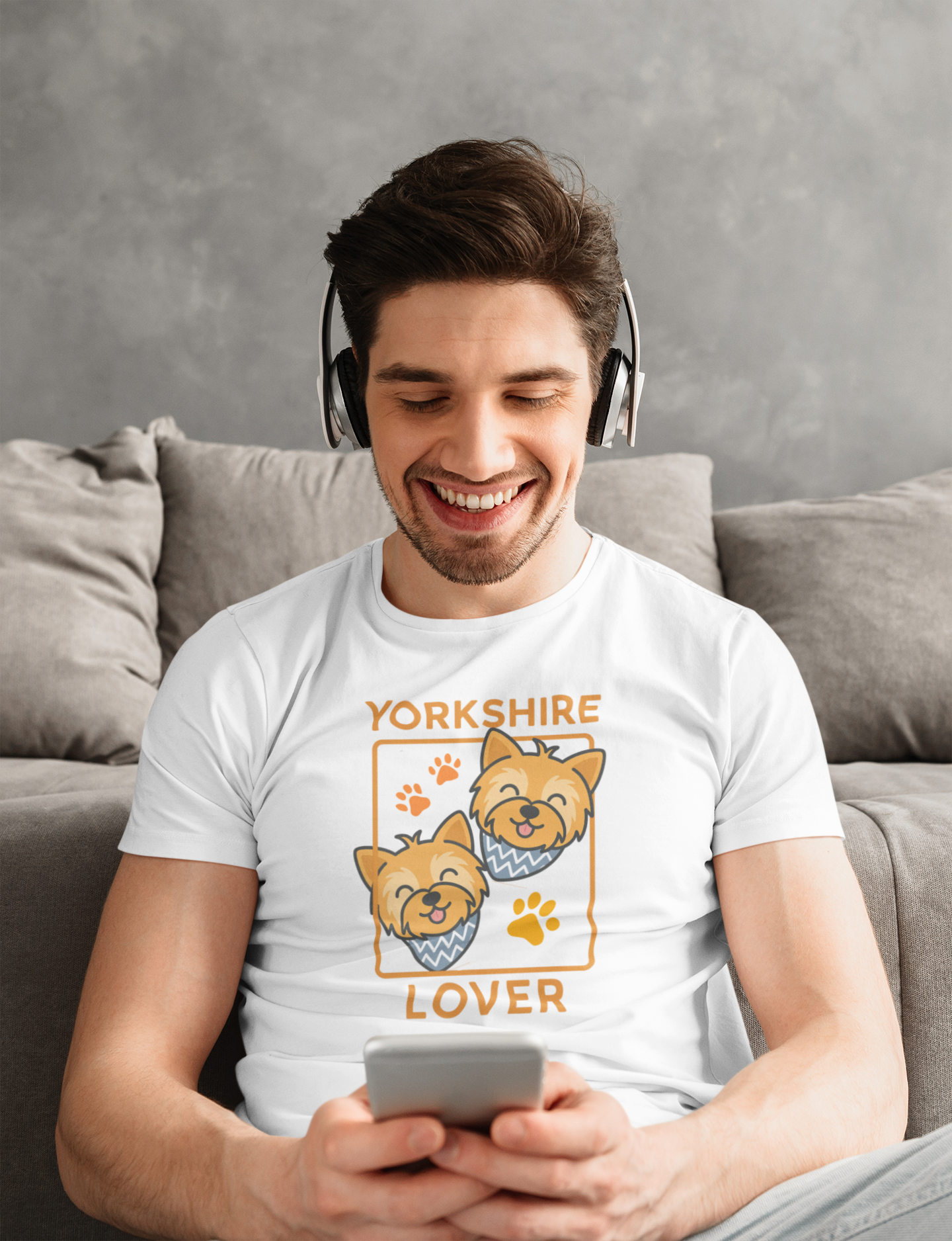 Double Yorkshire Lover T-Shirt | Cute Dog Mom/Dad Gift & Pet Apparel