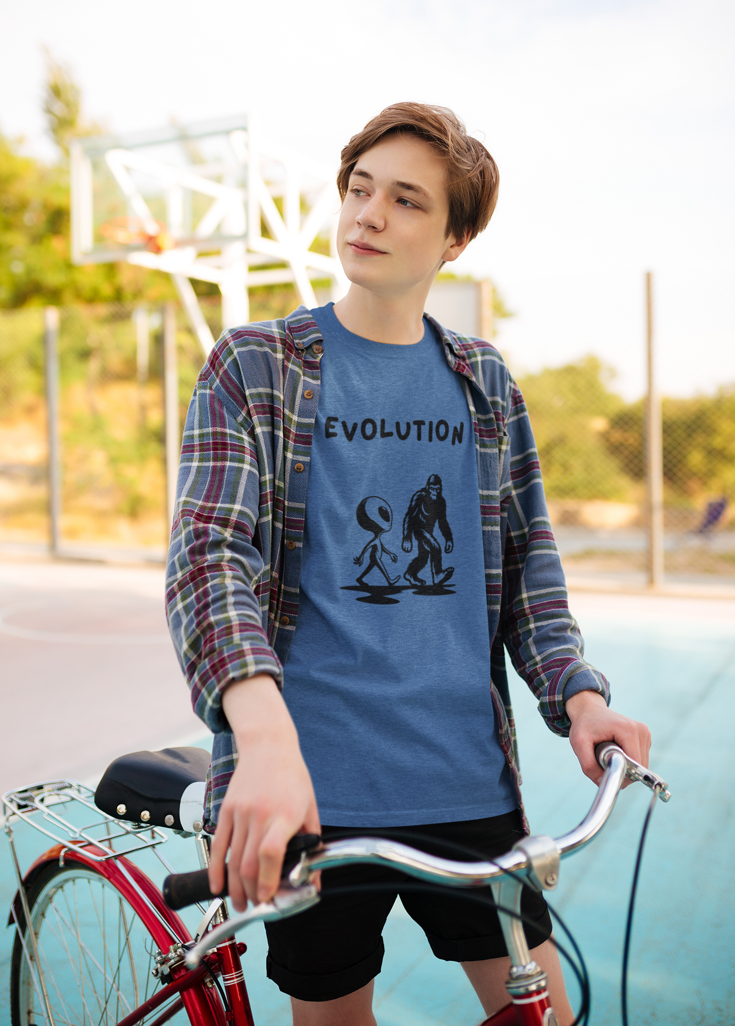 Funny Alien Evolution T-Shirt | Conspiracy Theory Graphic Tee, Unisex Sci-Fi Lover Gift