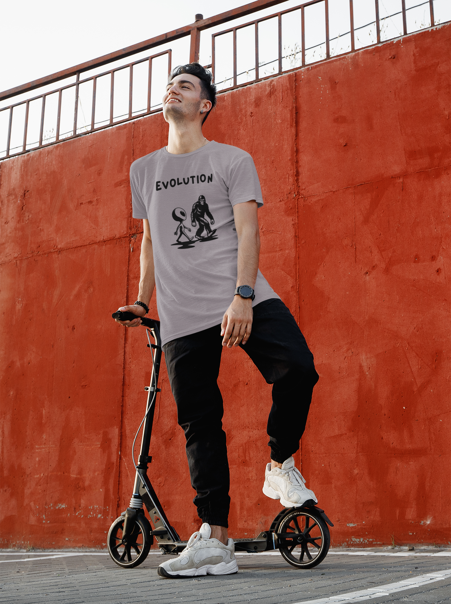 Funny Alien Evolution T-Shirt | Conspiracy Theory Graphic Tee, Unisex Sci-Fi Lover Gift