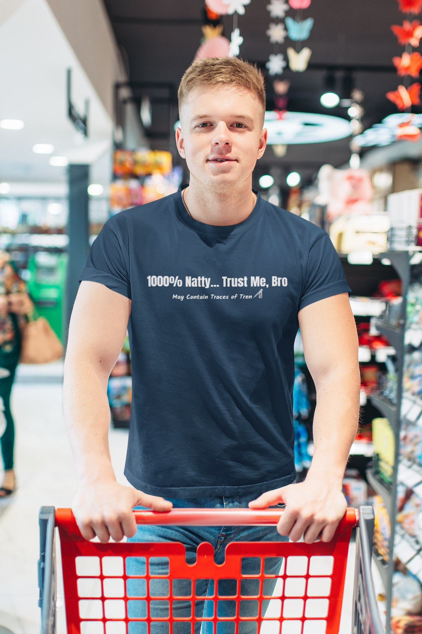Funny Unisex Jersey Tee - 1000% Natty... Trust Me, Bro - Perfect for Gym Lovers