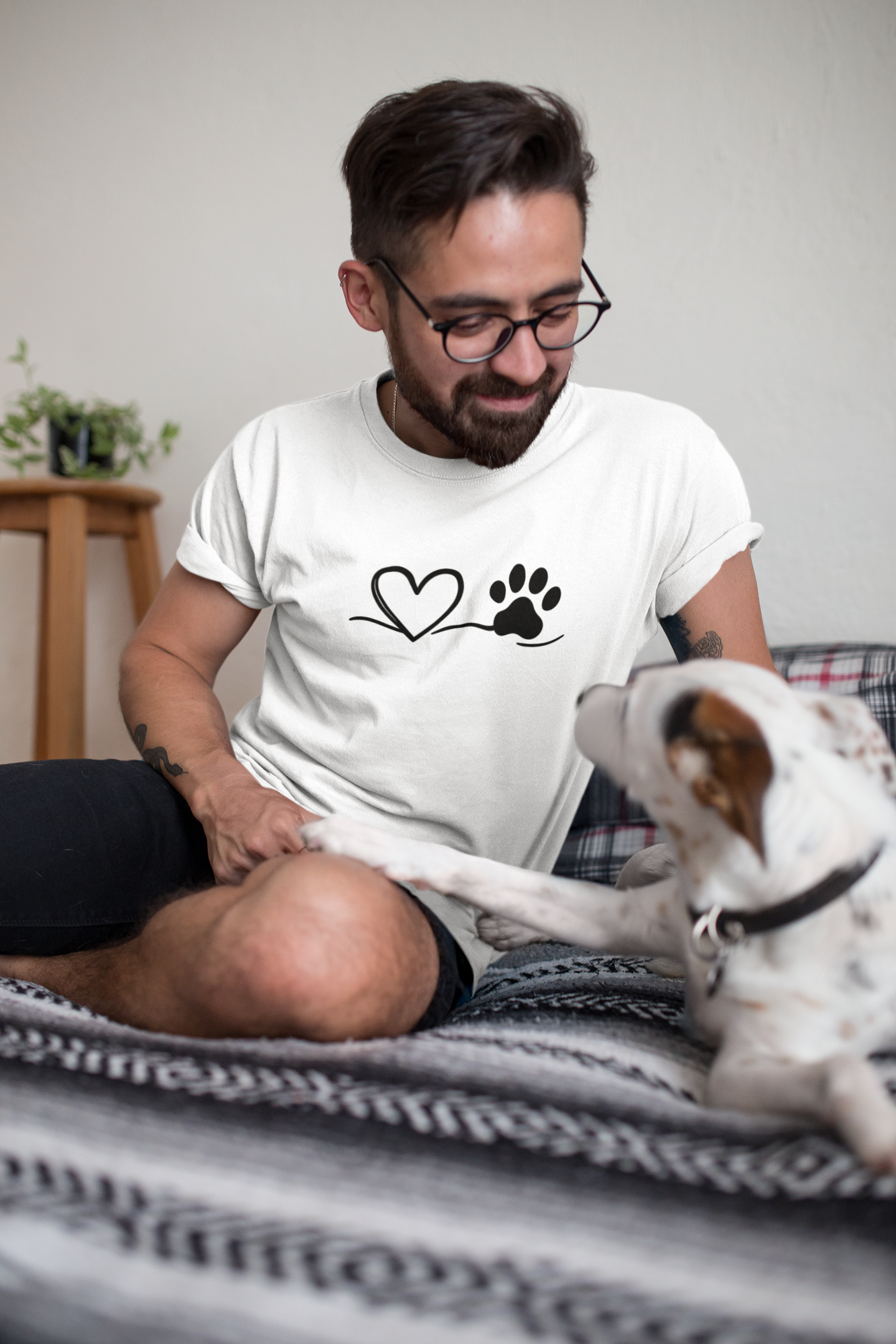 Pet Lover Heart T-Shirt | Unisex Dog Adoption Tee & Pet Owner Gift