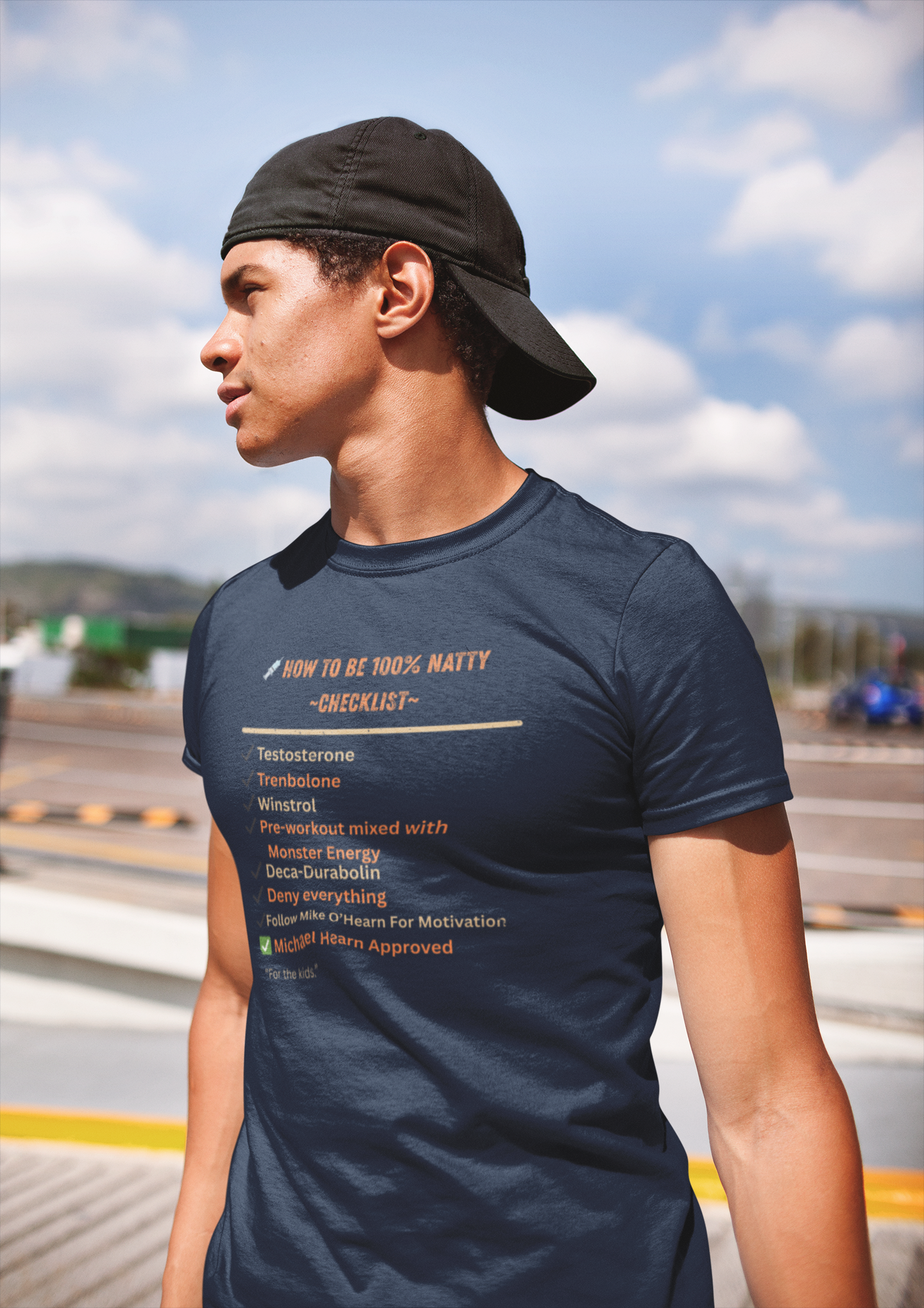 Natty Checklist Funny T-Shirt | Unisex Fitness & Gym Humor Tee