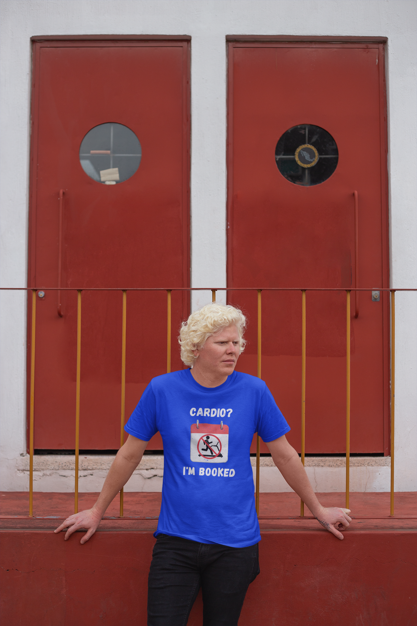 Unisex Jersey Short Sleeve Tee - Cardio I'm booked. Design