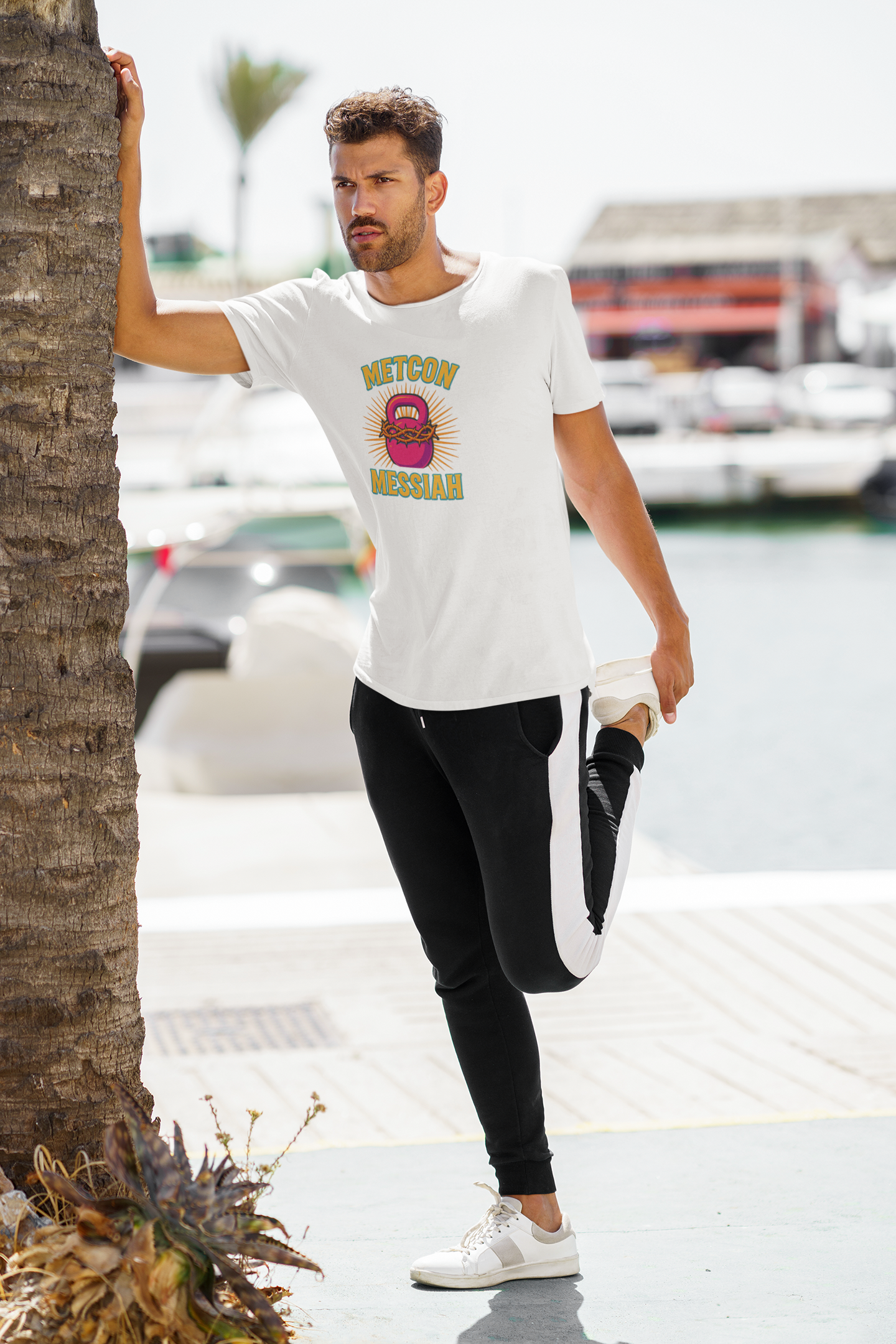 CrossFit Metcon Messiah T-Shirt | Funny Workout Tee, Unisex Fitness Gift for Lifters