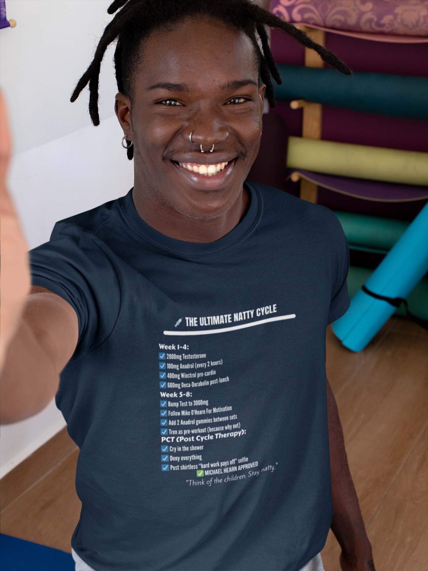 Funny "Natty Cycle" T-Shirt | Unisex Fitness & Gym Humor Tee