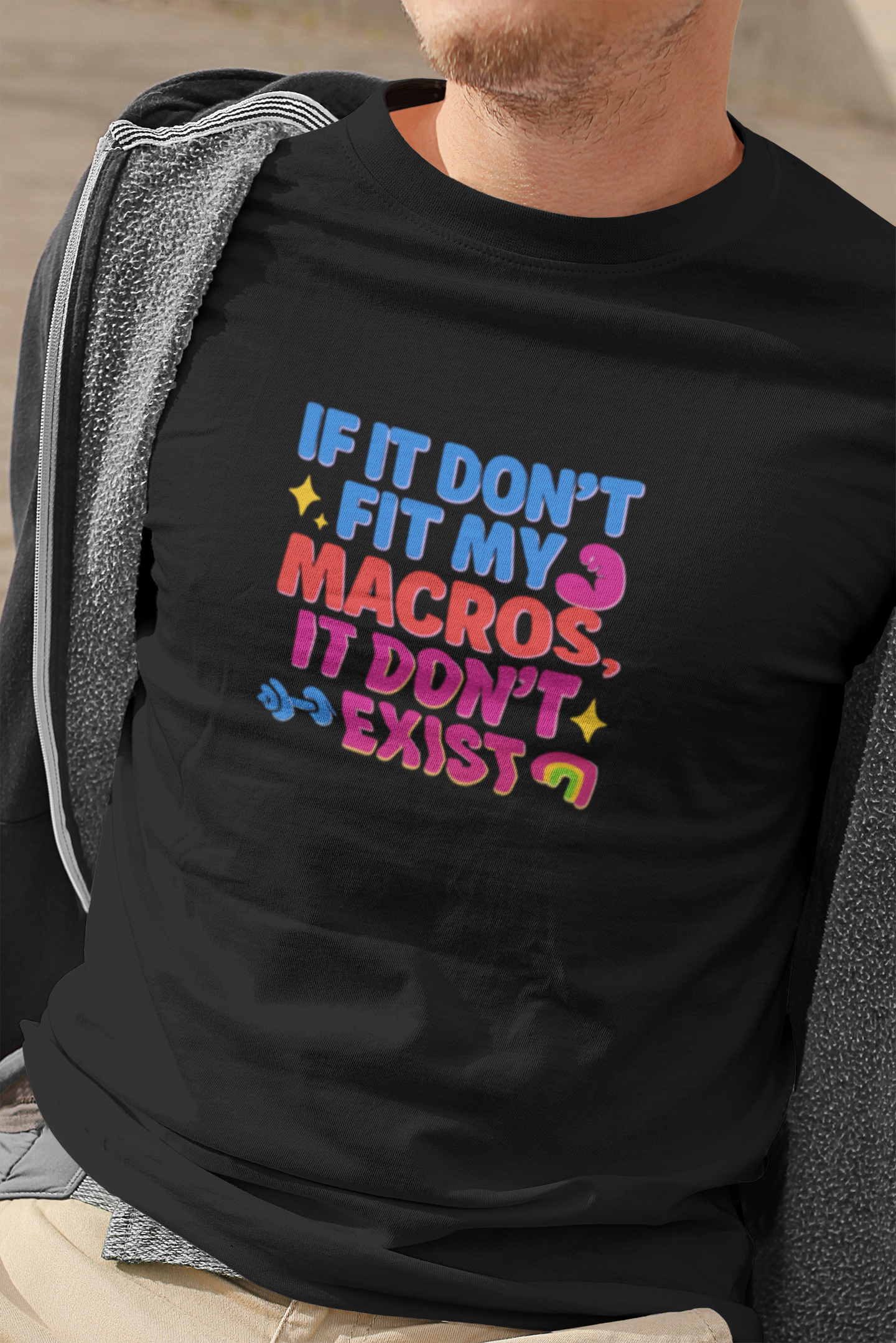 Funny Macro T-Shirt | "Macro Fit" Unisex Fitness & Food Lover Tee