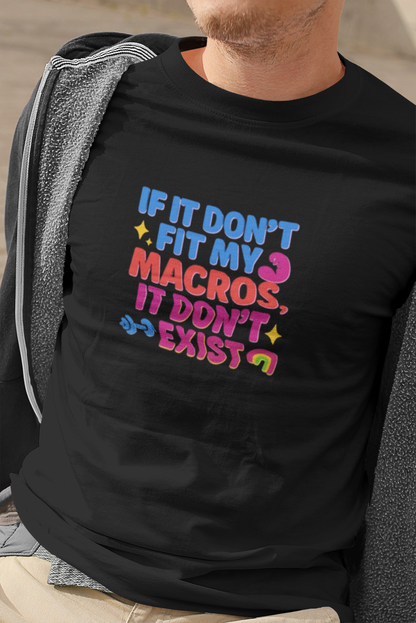 Funny Macro T-Shirt | "Macro Fit" Unisex Fitness & Food Lover Tee