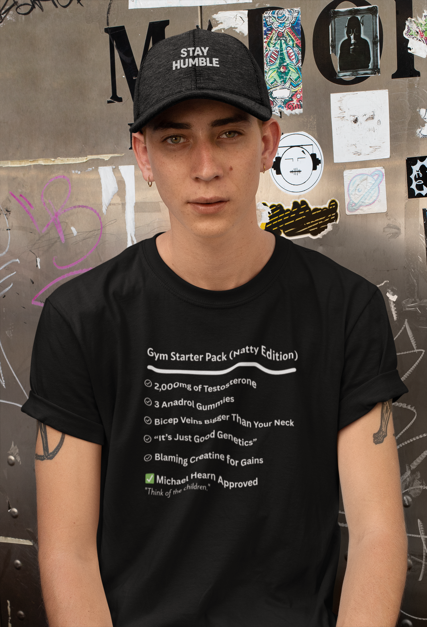 Funny Gym Starter Pack Unisex T-Shirt - Natty Edition Fitness Humor Gift