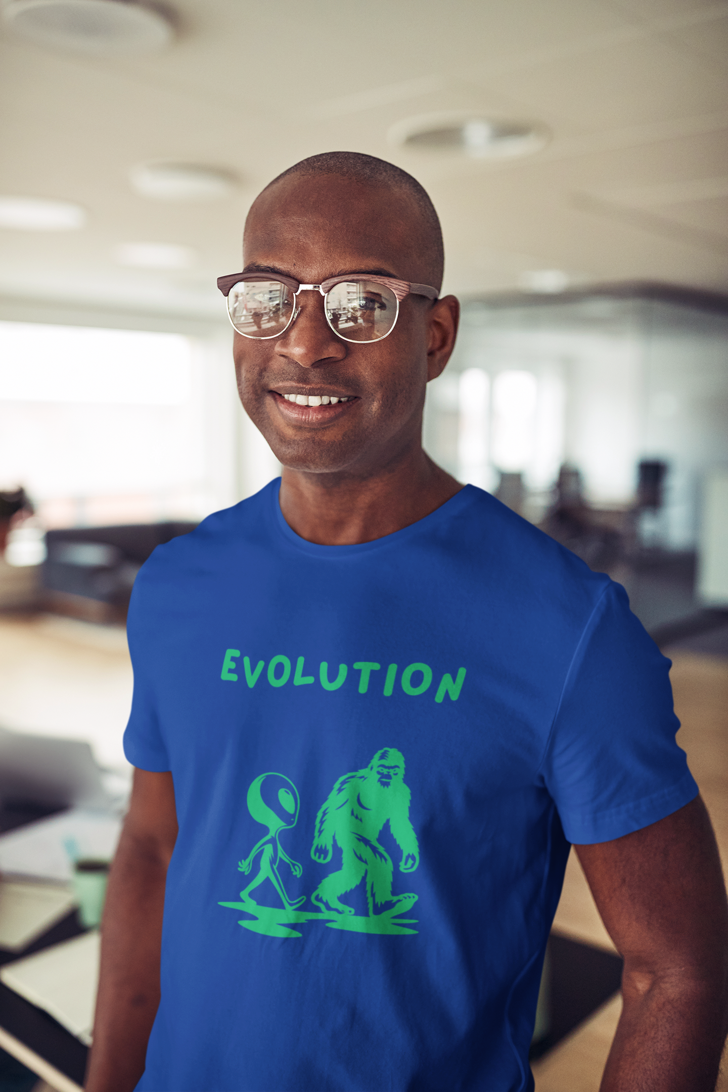Funny Alien Evolution T-Shirt | Conspiracy Theory Graphic Tee, Unisex Sci-Fi Lover Gift